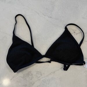 Good American Black Bikini Top